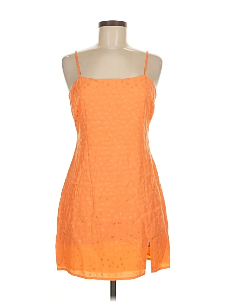 Pre-owned Lulus Sleeveless Top Orange Square Neckline Tops