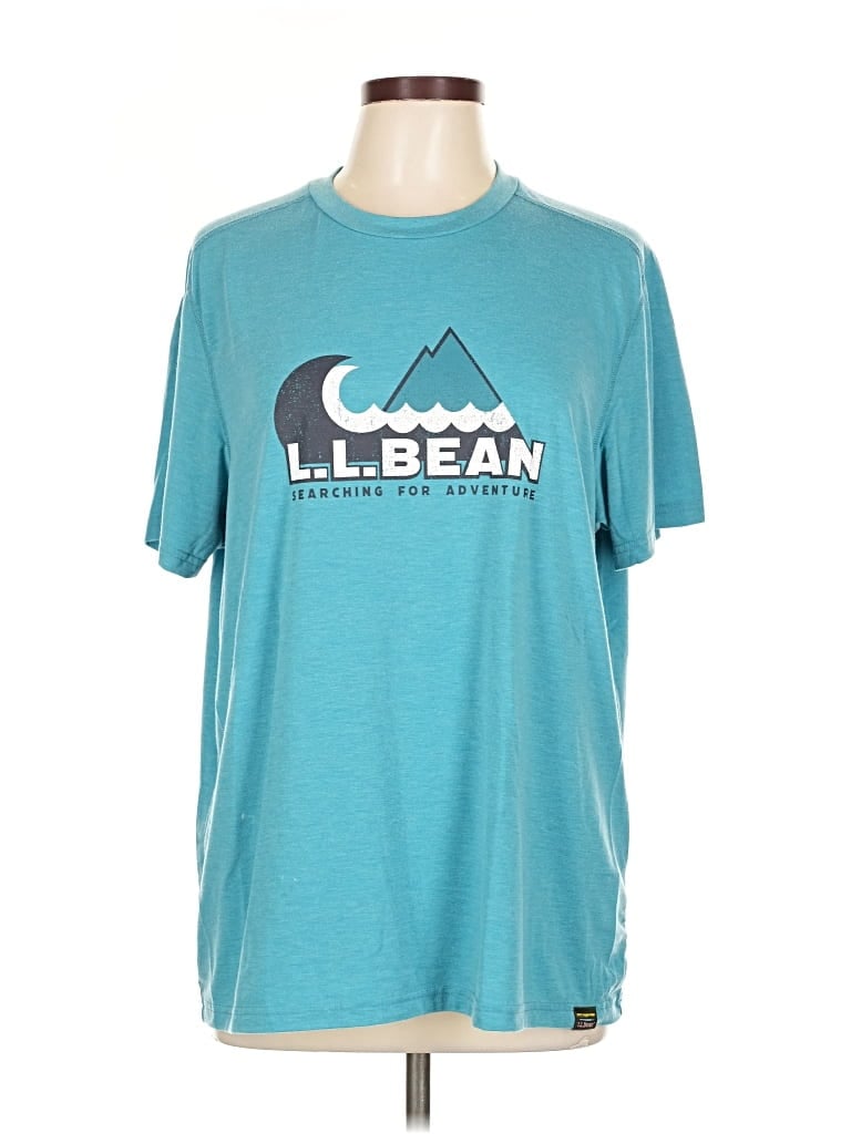 Pre-owned L.l.bean Short Sleeve T-shirt In Blue