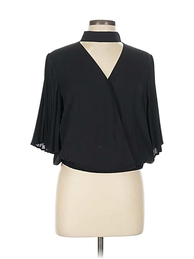 Gracia 3/4 Sleeve Blouse In Black