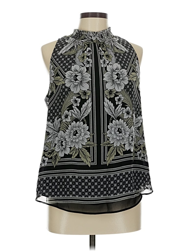 Pre-owned Daniel Rainn Sleeveless Blouse In Black