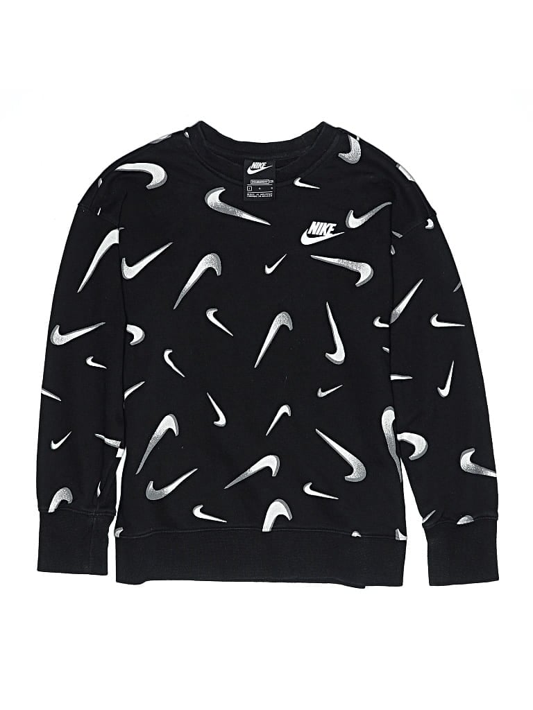 Pre-owned Nike Kids' Pullover Sweater In Black