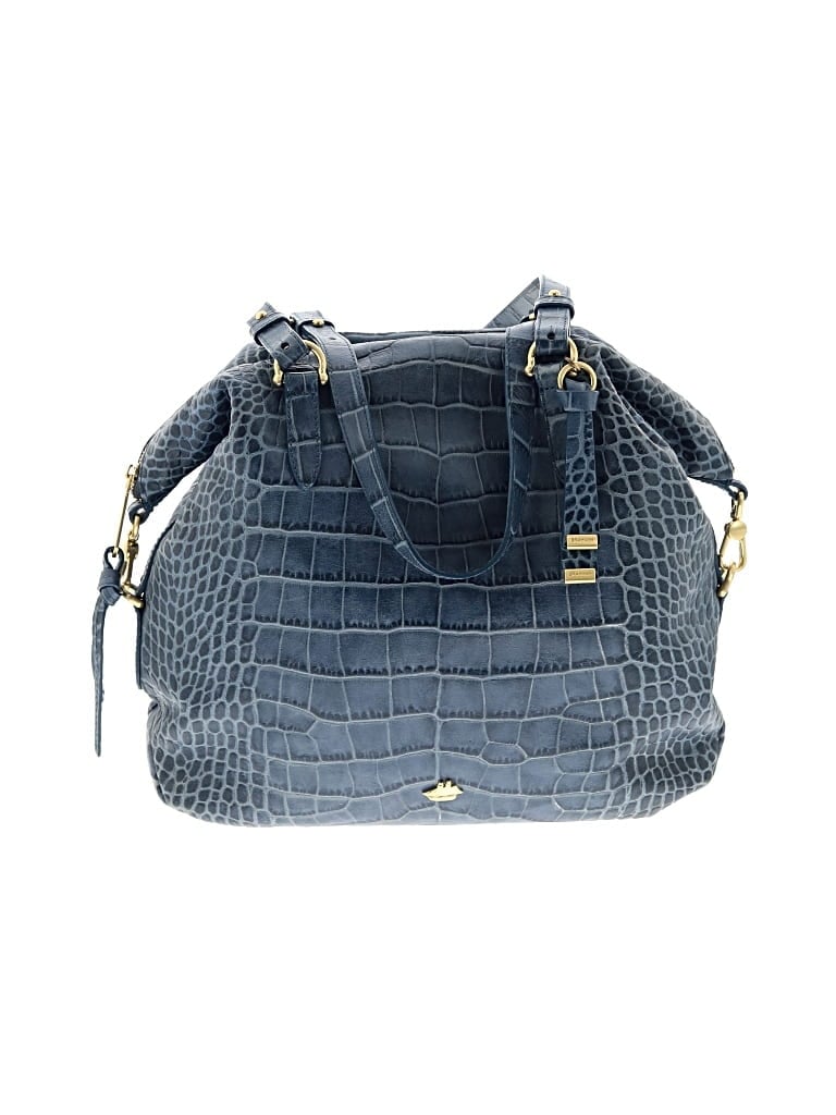 Pre-owned Brahmin Leather Shoulder Bag In Blue