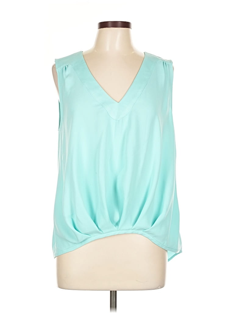 Pre-owned Trina Turk Sleeveless Blouse In Green