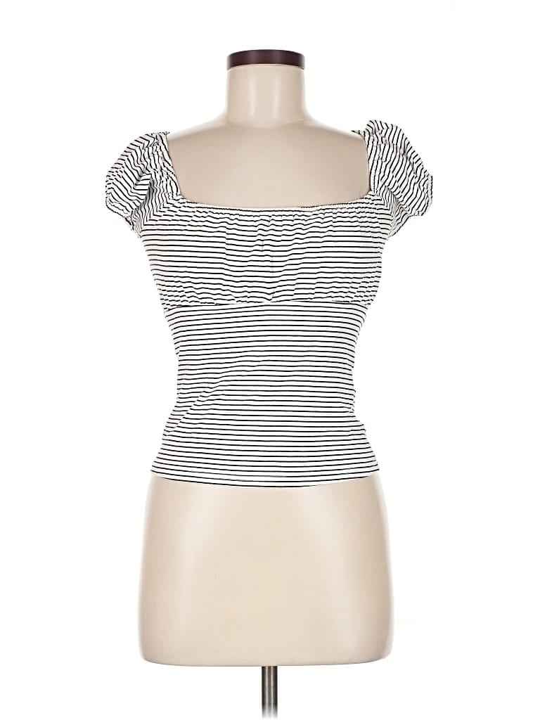 Pre-owned Edikted Tube Top White Sweetheart Neckline Tops