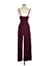 Lush Solid Burgundy Jumpsuit Size S - photo 2