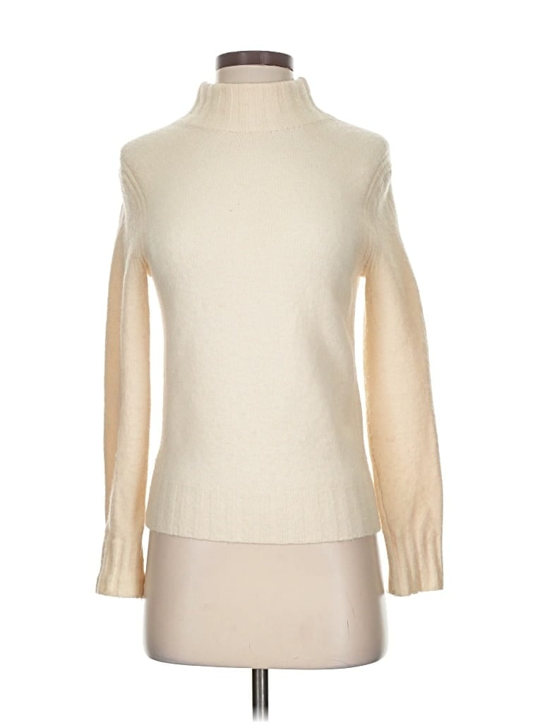 POINT SUR Pre-owned Turtleneck Sweater In White