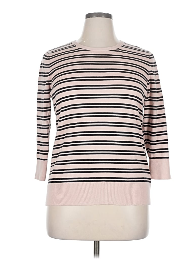 Pre-owned Lands' End Pullover Sweater In Pink