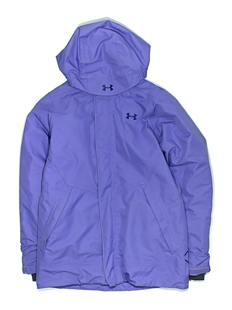 Pre-owned Under Armour Kids' Windbreaker Jacket In Purple
