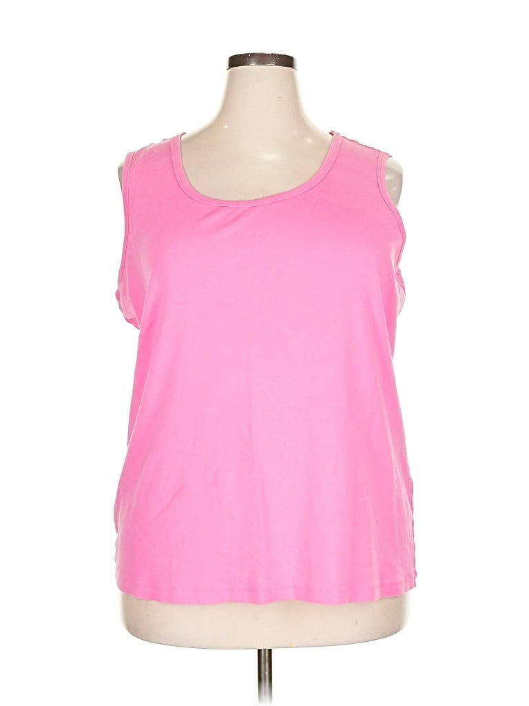 Pre-owned St. John's Bay Sleeveless T-shirt In Pink