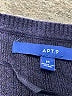 Apt. 9 Blue Pullover Sweater Size M - photo 4