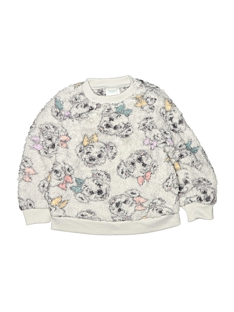 Pre-owned Disney Baby Kids' Sweatshirt In White