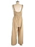 Topshop 100% Polyester Polka Dots Tan Jumpsuit Size 6 - photo 2