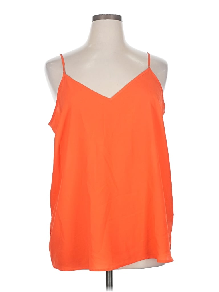 Pre-owned Old Navy Tank Top Orange Halter Neckline Tops