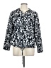 Christopher & Banks 100% Polyester Print Blue Jacket Size L - photo 1