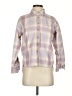 J.Crew 100% Cotton Plaid Purple Long Sleeve Button-Down Shirt Size XXS - photo 1