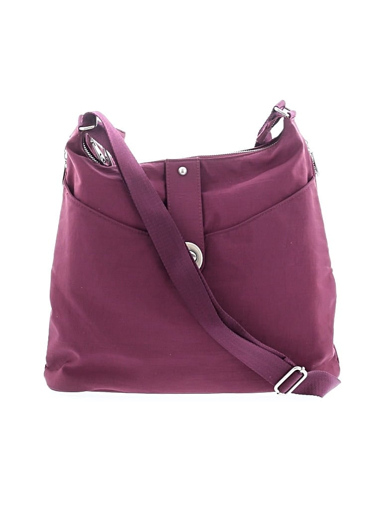 Pre-owned Baggallini Crossbody Bag In Burgundy