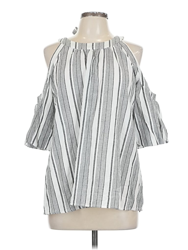 Pre-owned Entro Sleeveless Blouse In Silver