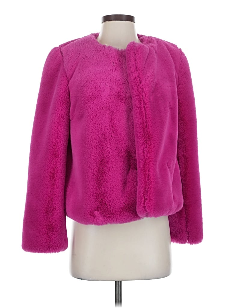 Pre-owned Milly Faux Fur Jacket In Pink