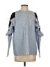 Pixie Market 100% Cotton Blue 3/4 Sleeve Blouse Size S - photo 1