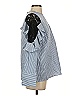 Pixie Market 100% Cotton Blue 3/4 Sleeve Blouse Size S - photo 4
