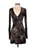 CAbi Metallic Brown Cocktail Dress Size XS - photo 1