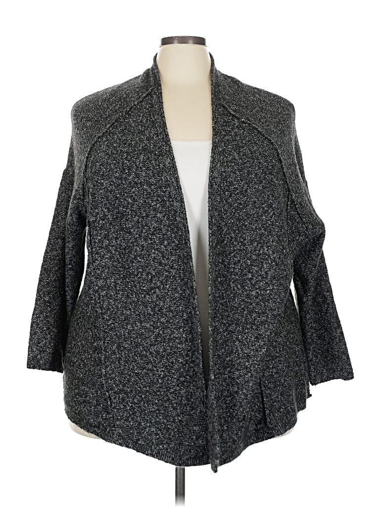 Pre-owned Purejill Cardigan Sweater In Gray