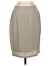 Tahari Solid Tan Gray Casual Skirt Size S (estimated) - photo 1