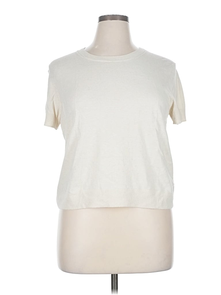 Pre-owned Gap Cardigan Sweater In White