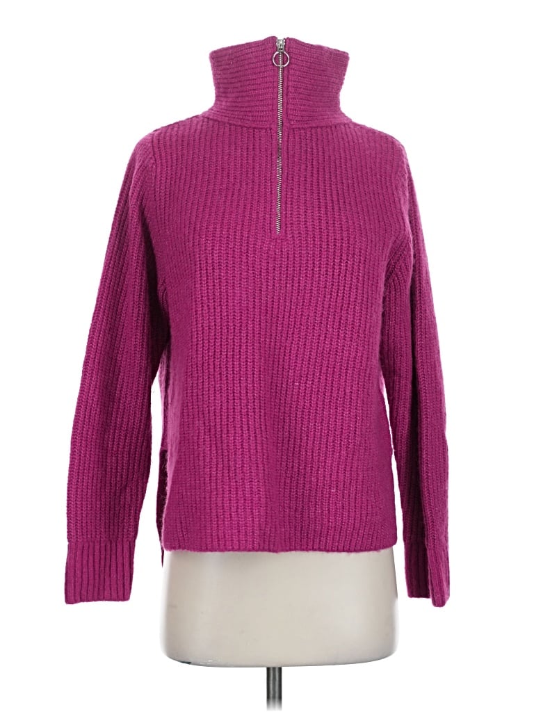 Pre-owned Gap Turtleneck Sweater In Purple