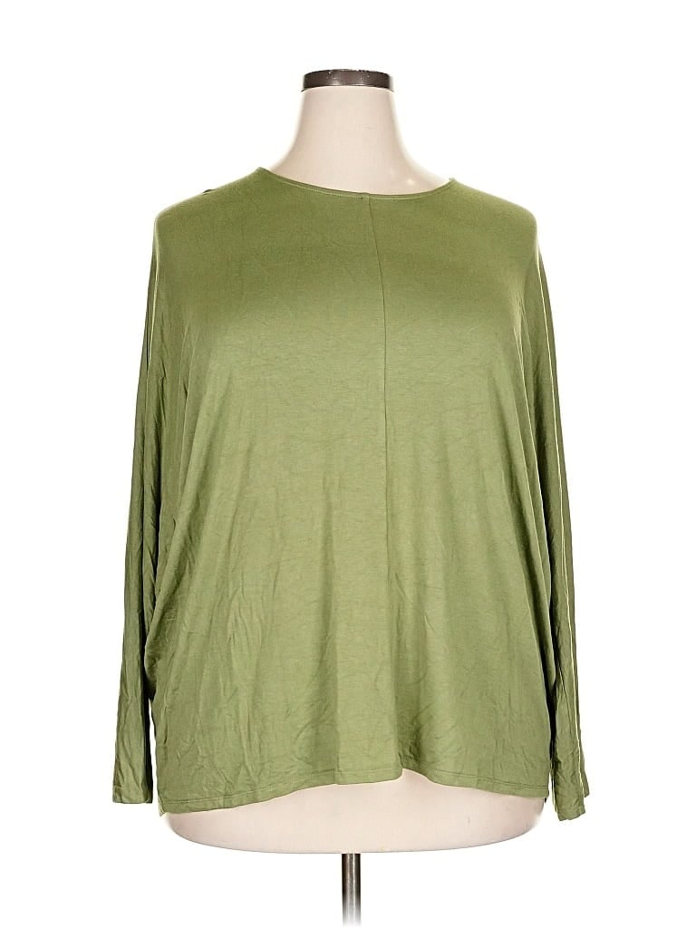 Pre-owned Universal Standard 3/4 Sleeve T-shirt In Green