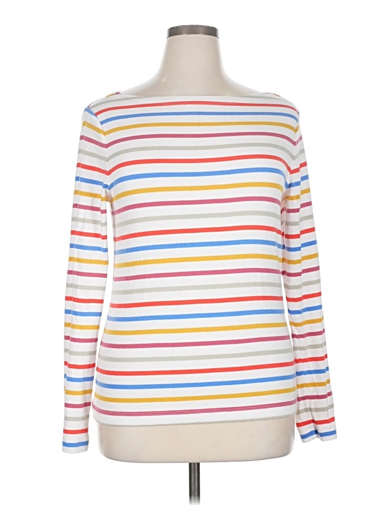 Pre-owned Gap Long Sleeve T-shirt In White