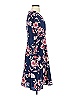 Eliza J 100% Polyester Floral Blue Casual Dress Size 4 - photo 4