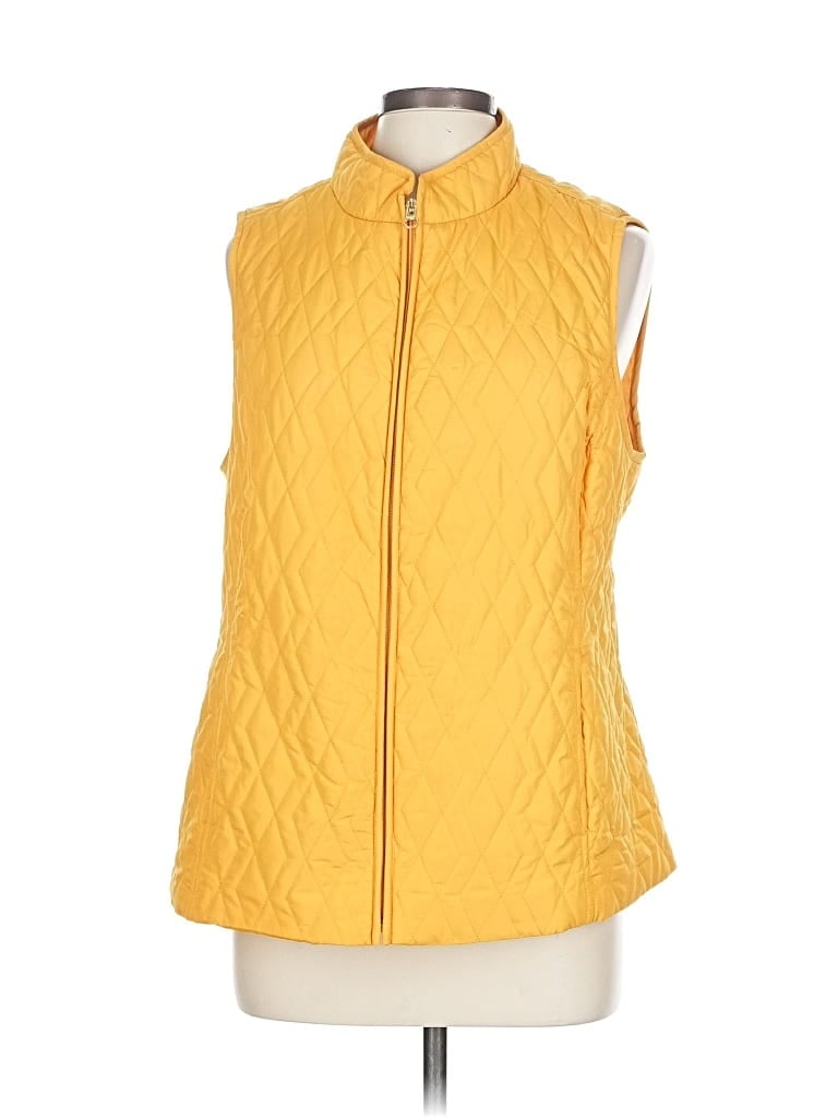 Pre-owned Croft & Barrow Vest In Yellow