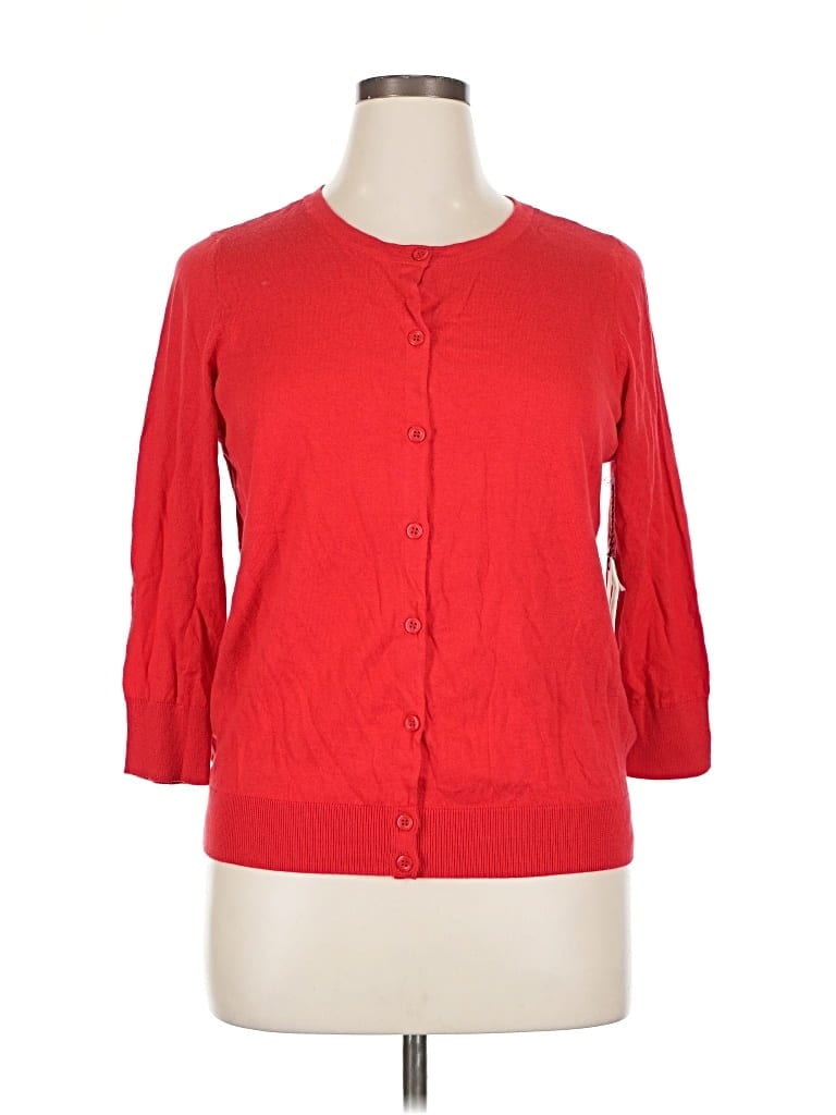 Pre-owned 1901 Cardigan Sweater In Red