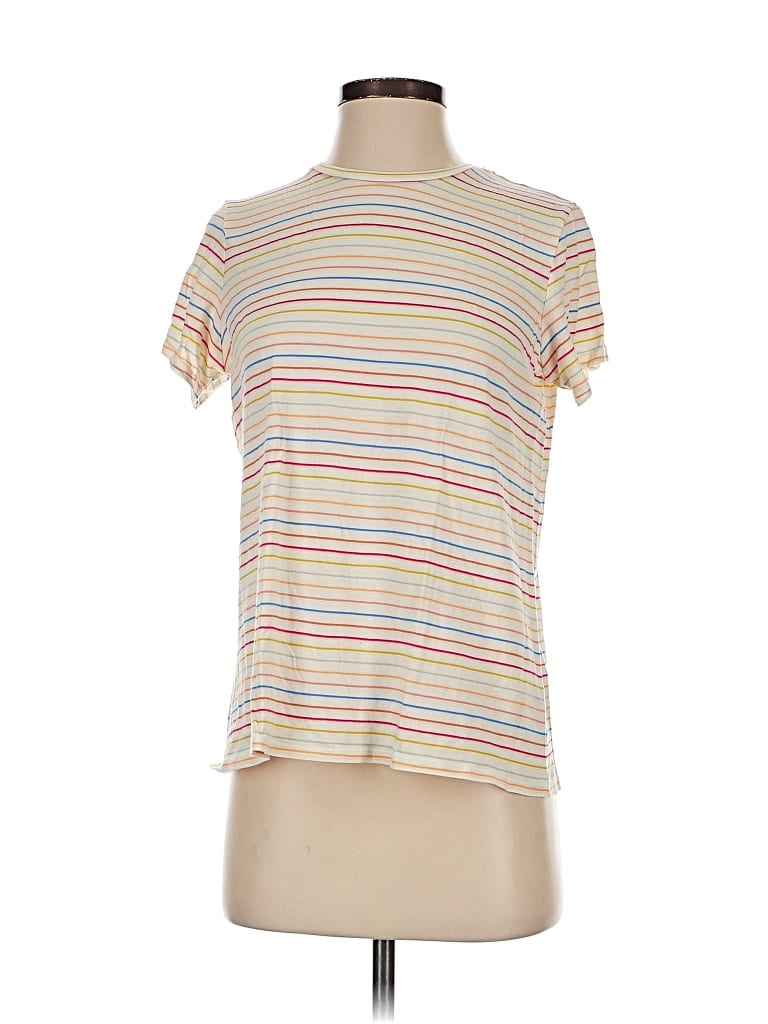 Pre-owned Marine Layer Short Sleeve T-shirt In White