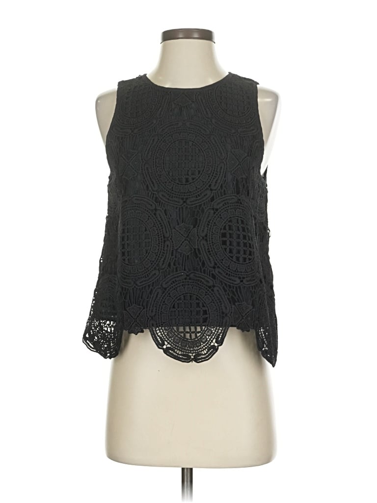 Pre-owned Banana Republic Sleeveless Blouse In Black