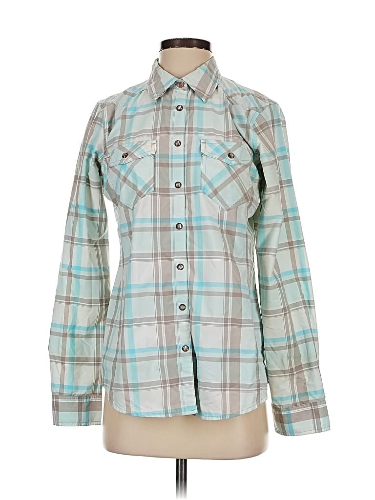 Pre-owned Orvis Long Sleeve Button Down Shirt In Blue