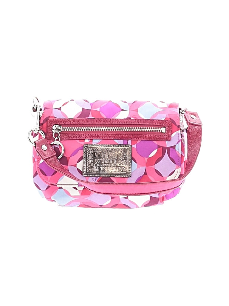 Pre-owned Coach Shoulder Bag In Burgundy