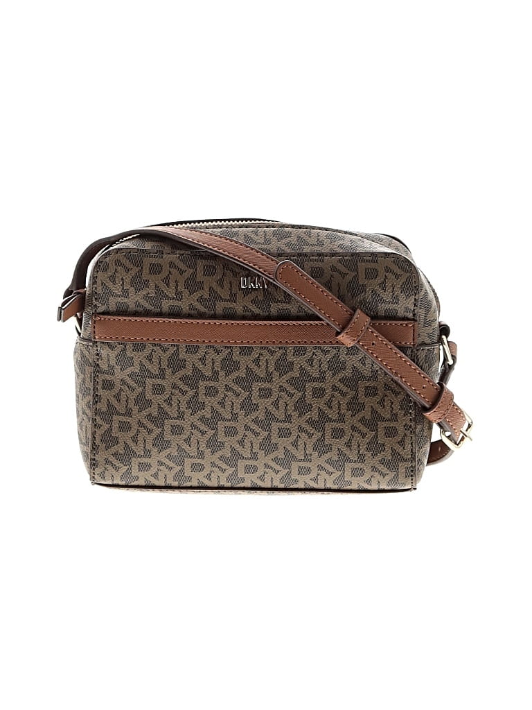 Pre-owned Dkny Crossbody Bag In Brown