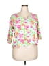 Charter Club Floral Pink Cardigan Size 2X - photo 1