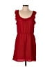 Glam 100% Polyester Red Casual Dress Size L - photo 1