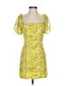 Et Clet 100% Polyester Yellow Cocktail Dress Size S - photo 1