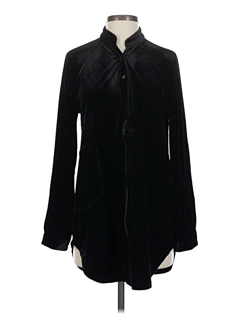 Pre-owned Mystree Long Sleeve Blouse In Black