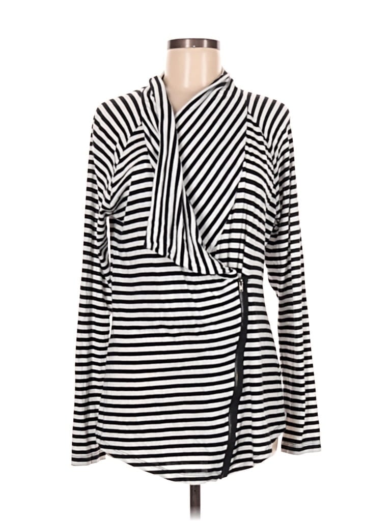 Pre-owned Andrea Jovine Long Sleeve Blouse In Silver