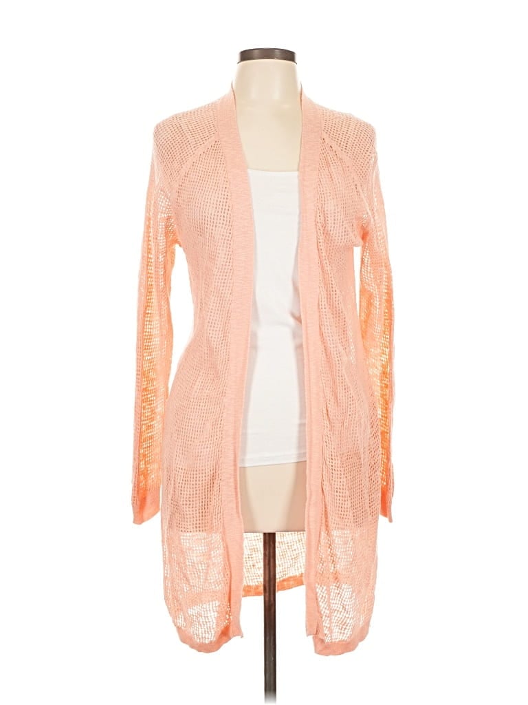 Pre-owned In Cashmere Cardigan Sweater In Orange