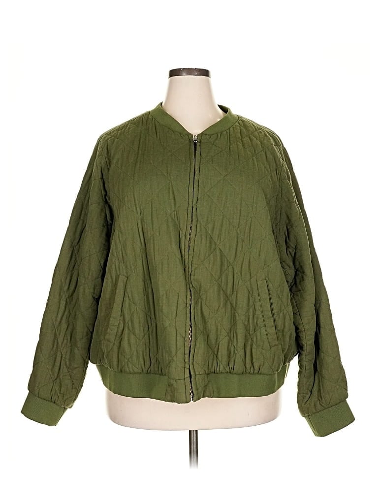 Pre-owned Torrid Jacket In Green