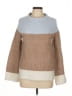 Ann Taylor Color Block Tan Pullover Sweater Size L - photo 1