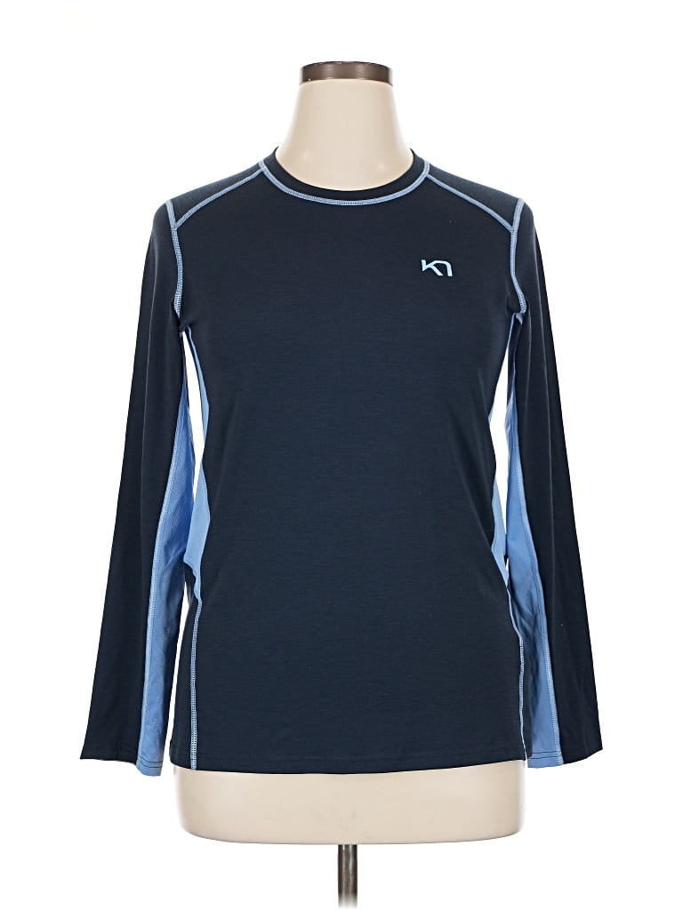 Pre-owned Kari Traa Long Sleeve T-shirt In Blue