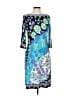 DressBarn Paisley Blue Cocktail Dress Size 10 - photo 1