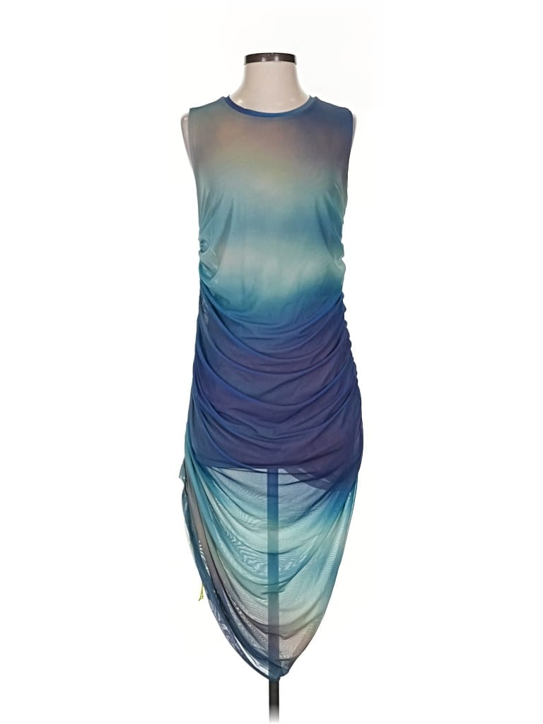 Pre-owned Assorted Brands Cocktail Dress In Blue